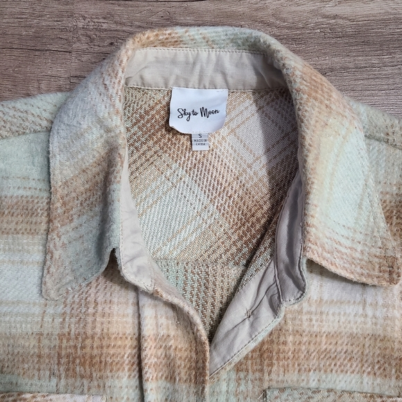 Womens flannel shirt jacket - Picture 3 of 9